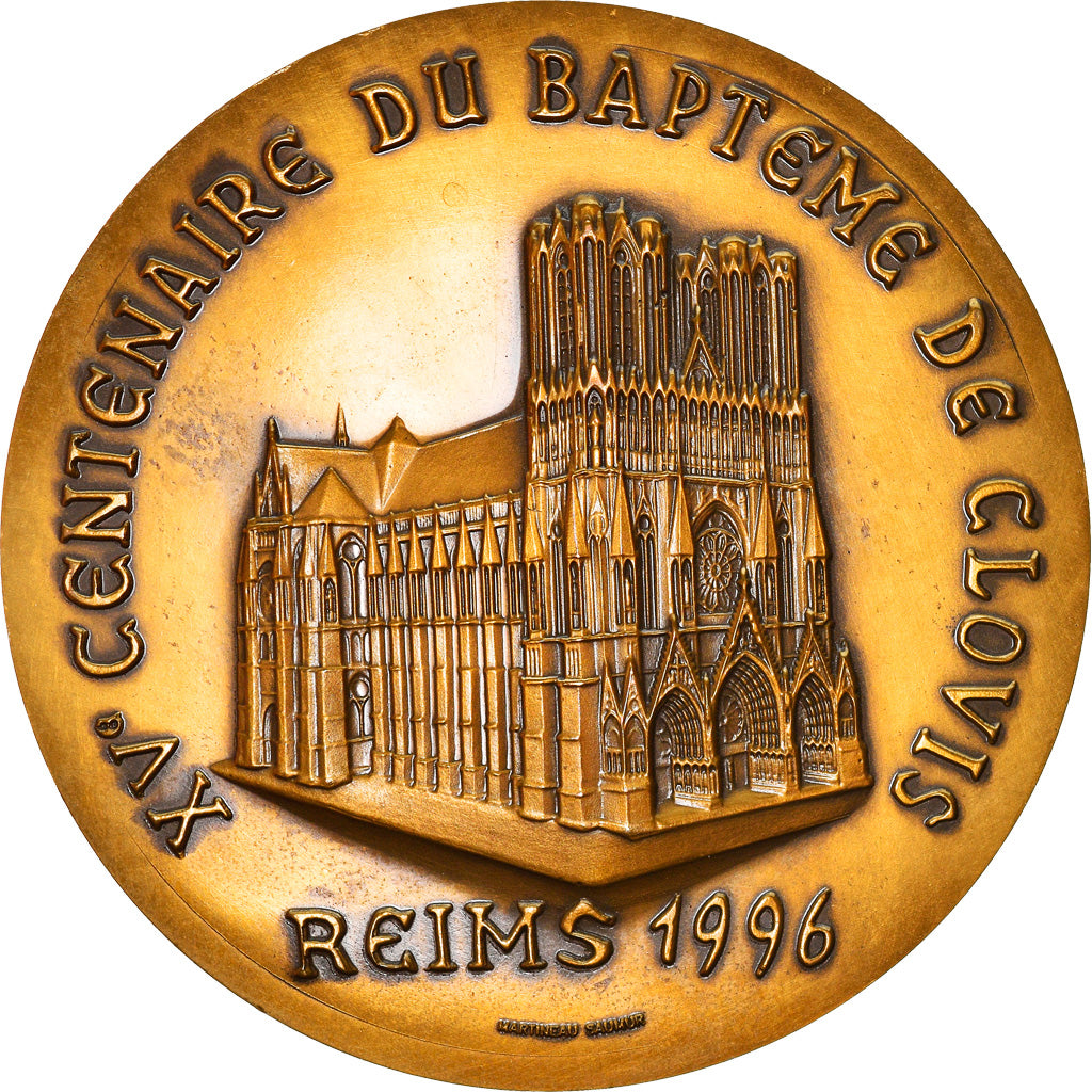 France, Médaille, XVème Centenaire du Baptème de Clovis, Reims, History