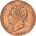 Great Britain, 1/2 Penny, 1827, KM #692, VF(30-35), Copper, 8.89