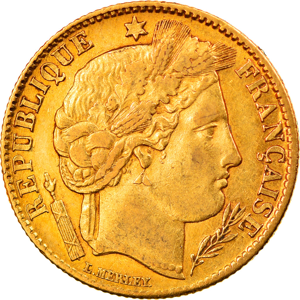 Monnaie, France, Cérès, 10 Francs, 1851, Paris, TTB+, Or, Gadoury:1012, KM:770