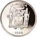 Monnaie, Jamaica, Elizabeth II, 25 Cents, 1976, Franklin Mint, USA, Proof, FDC