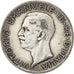 ITALY, 5 Lire, 1927, Rome, KM #67.2, EF(40-45), Silver, 23, 4.97