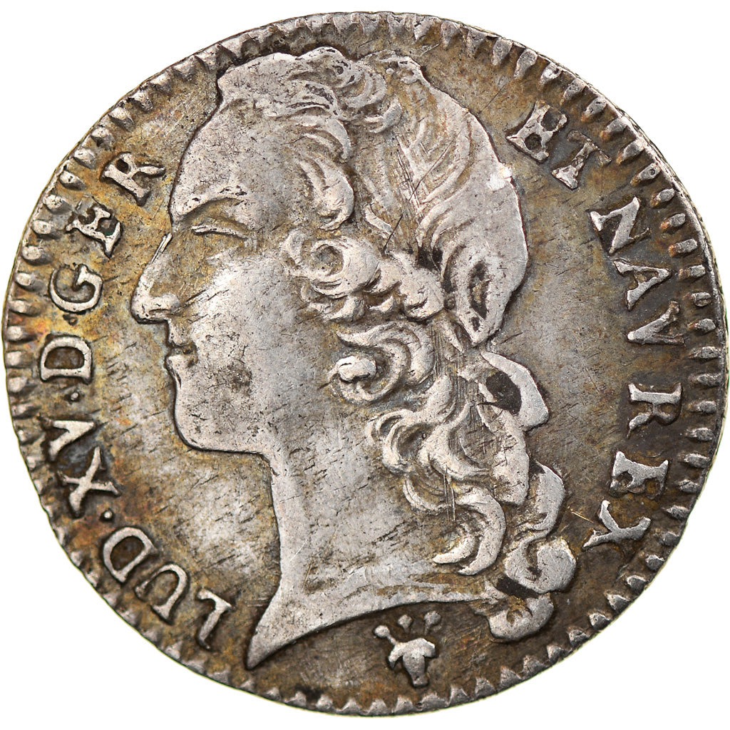 Moneta, Francia, Louis XV, 1/10 Écu au bandeau, 12 Sols, 1/10 ECU, 1767, Reims