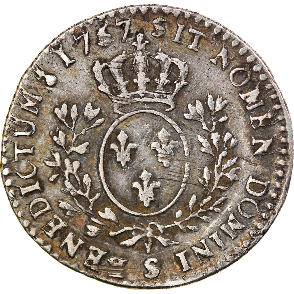 Moneta, Francia, Louis XV, 1/10 Écu au bandeau, 12 Sols, 1/10 ECU, 1767, Reims