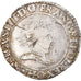 Coin, France, Henri III, 1/2 Franc au col plat, 1578, Riom, Very rare