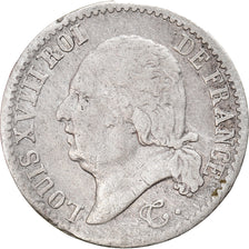 Munten, Frankrijk, Louis XVIII, Louis XVIII, 1/4 Franc, 1817, Paris, FR, Zilver