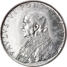 Moeda, CIDADE DO VATICANO, Paul VI, 100 Lire, 1963, AU(55-58), Aço Inoxidável
