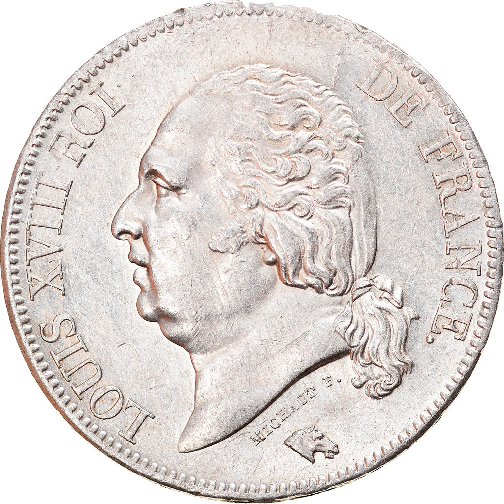 Münze, Frankreich, Louis XVIII, Louis XVIII, 5 Francs, 1823, Paris, SS+