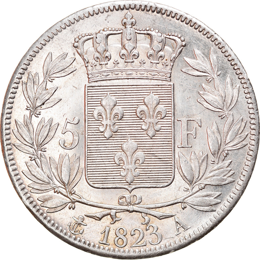 Münze, Frankreich, Louis XVIII, Louis XVIII, 5 Francs, 1823, Paris, SS+
