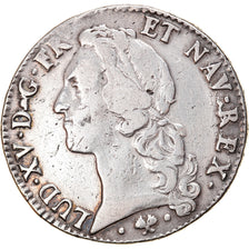 Moeda, França, Louis XV, Écu au bandeau, Ecu, 1765, Bayonne, VF(30-35), Prata
