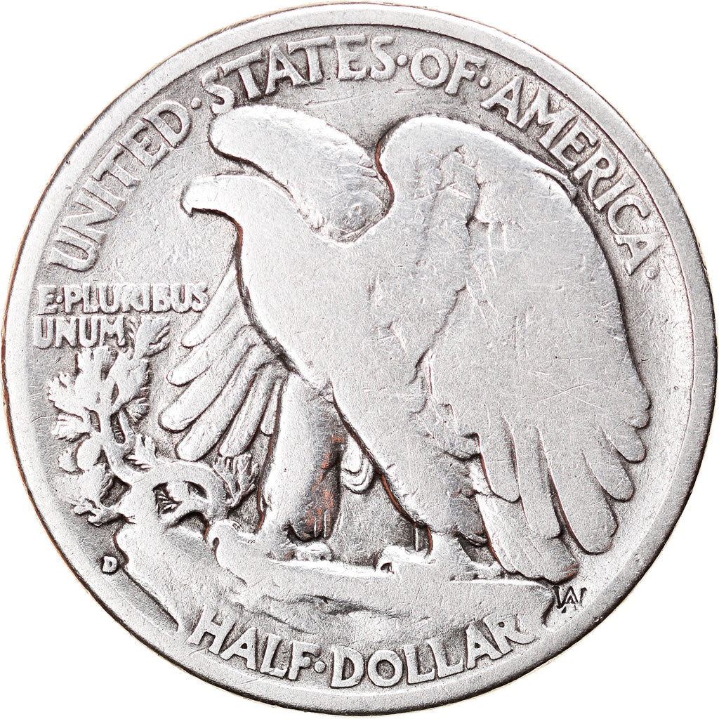 Coin, United States, Walking Liberty Half Dollar, Half Dollar, 1934, U.S. Mint