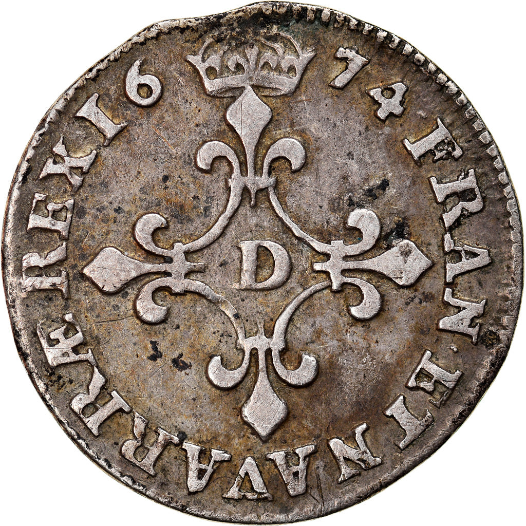 Moneda, Francia, Louis XIV, 4 Sols dits « des Traitants », 4 Sols, 1674