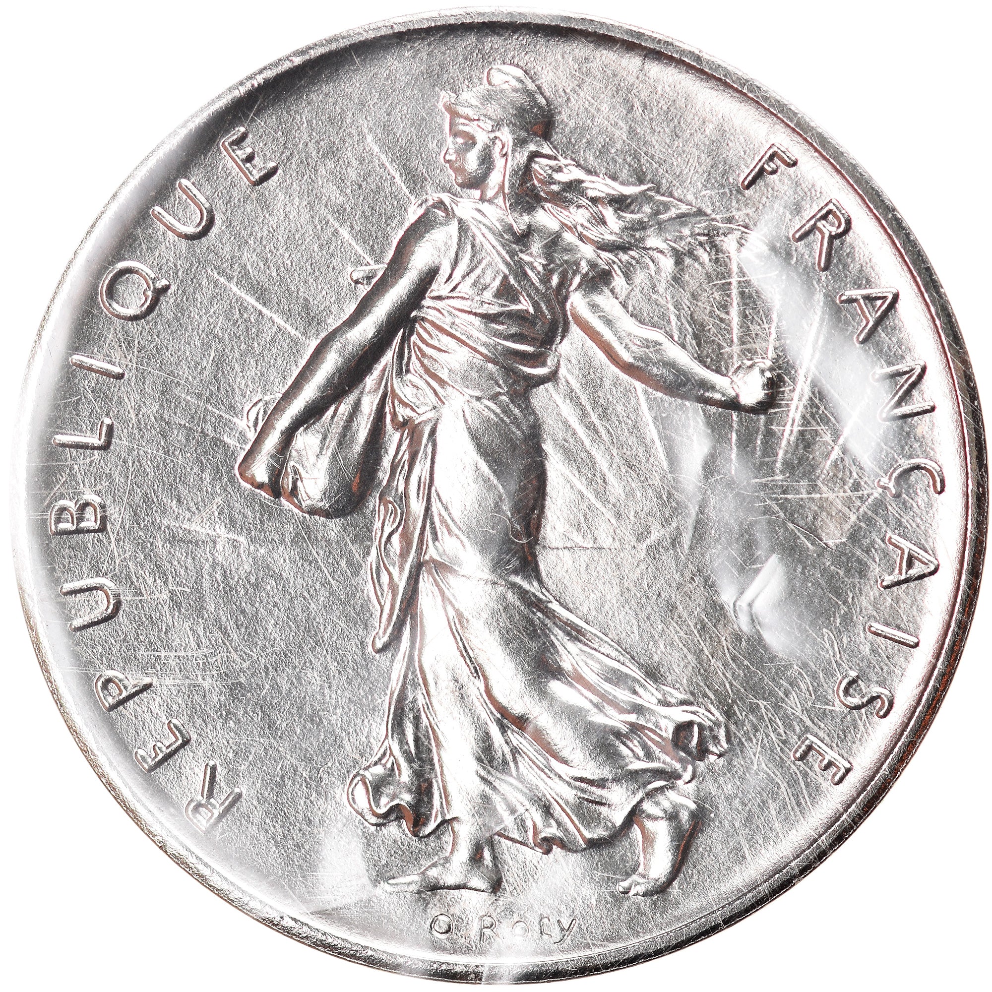 Coin, France, Franc, 1984, Piéfort, MS(65-70), Cupro-nickel