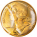 Moeda, França, 20 Centimes, 1984, Piéfort, MS(65-70), Cuproníquel Alumínio