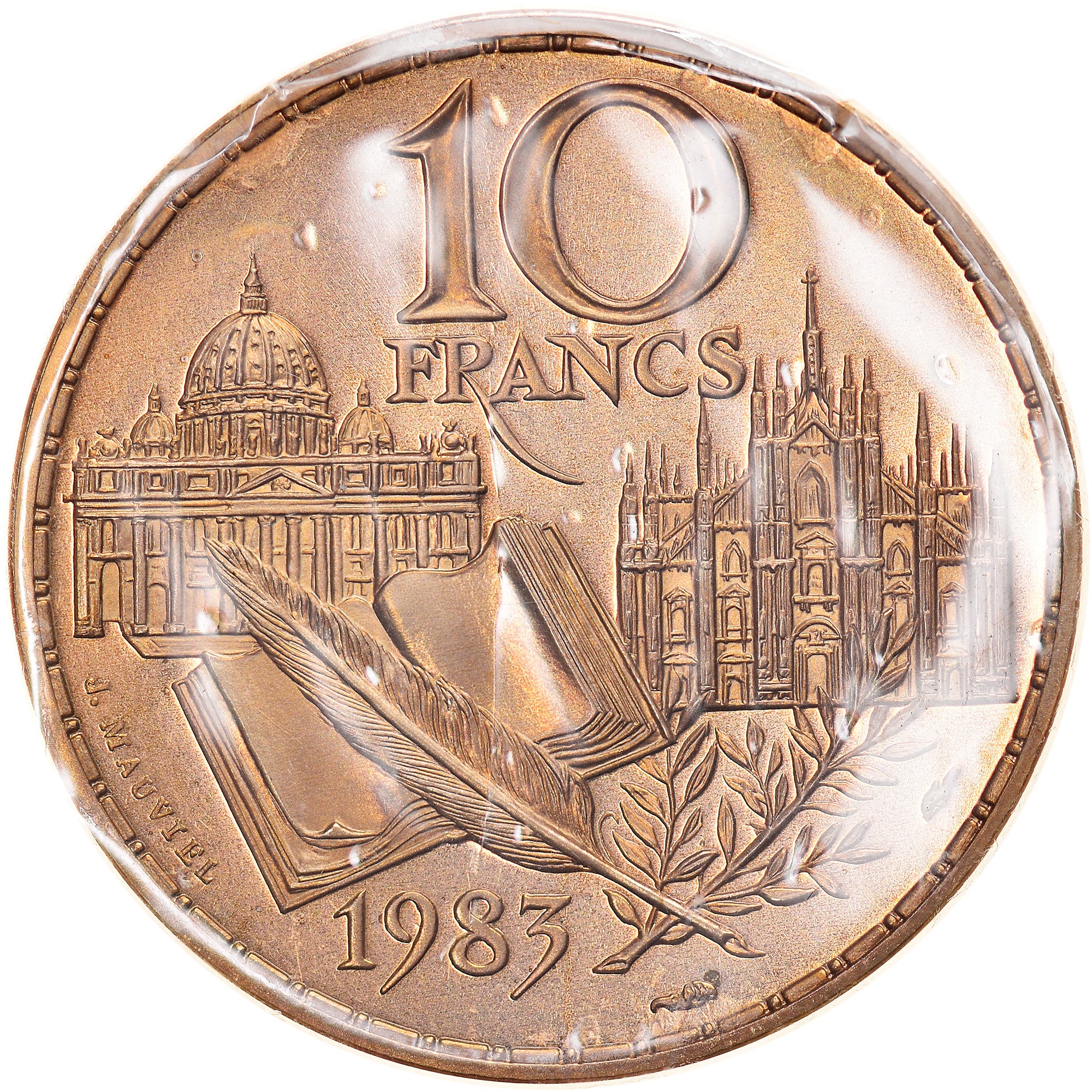 Monnaie, France, 10 Francs, 1983, Piéfort, FDC, Cupro-nickel Aluminium