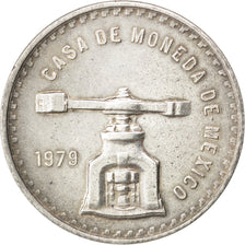 MEXICO, Onza, 1979, Mexico City, KM #M49b.3, AU(50-53), Silver, 41, 33.68