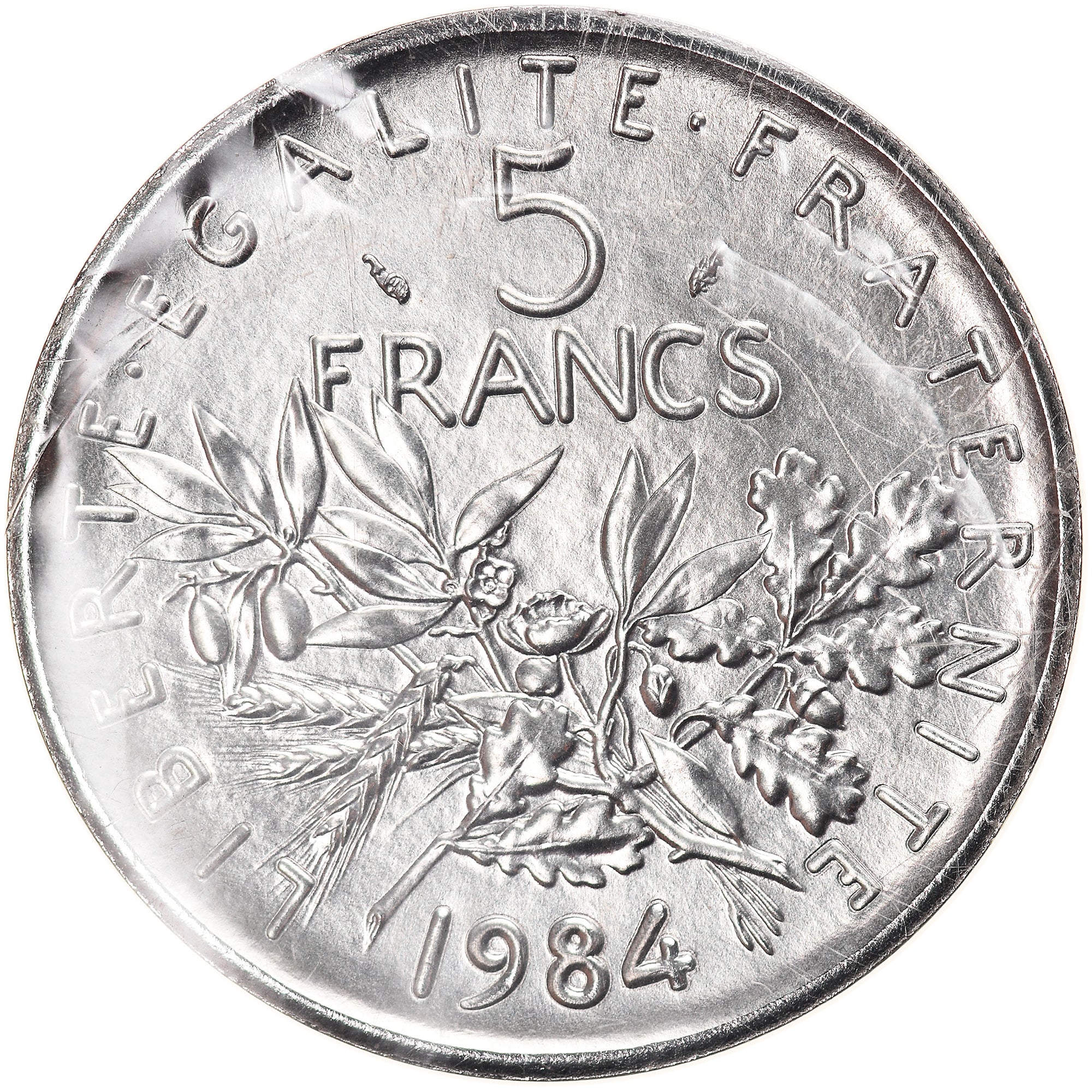 Coin, France, 5 Francs, 1984, Piéfort, MS(65-70), Cupro-nickel, KM:P911