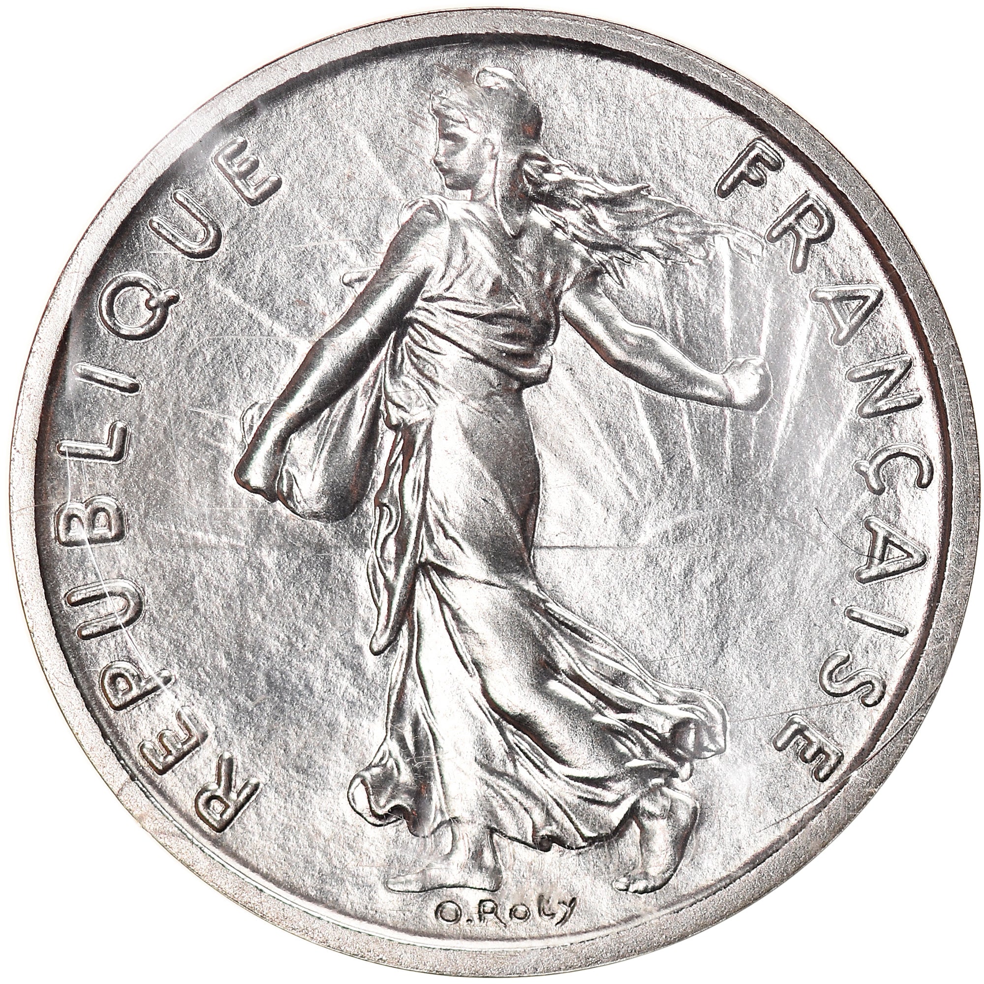 Monnaie, France, 1/2 Franc, 1984, Piéfort, FDC, Nickel