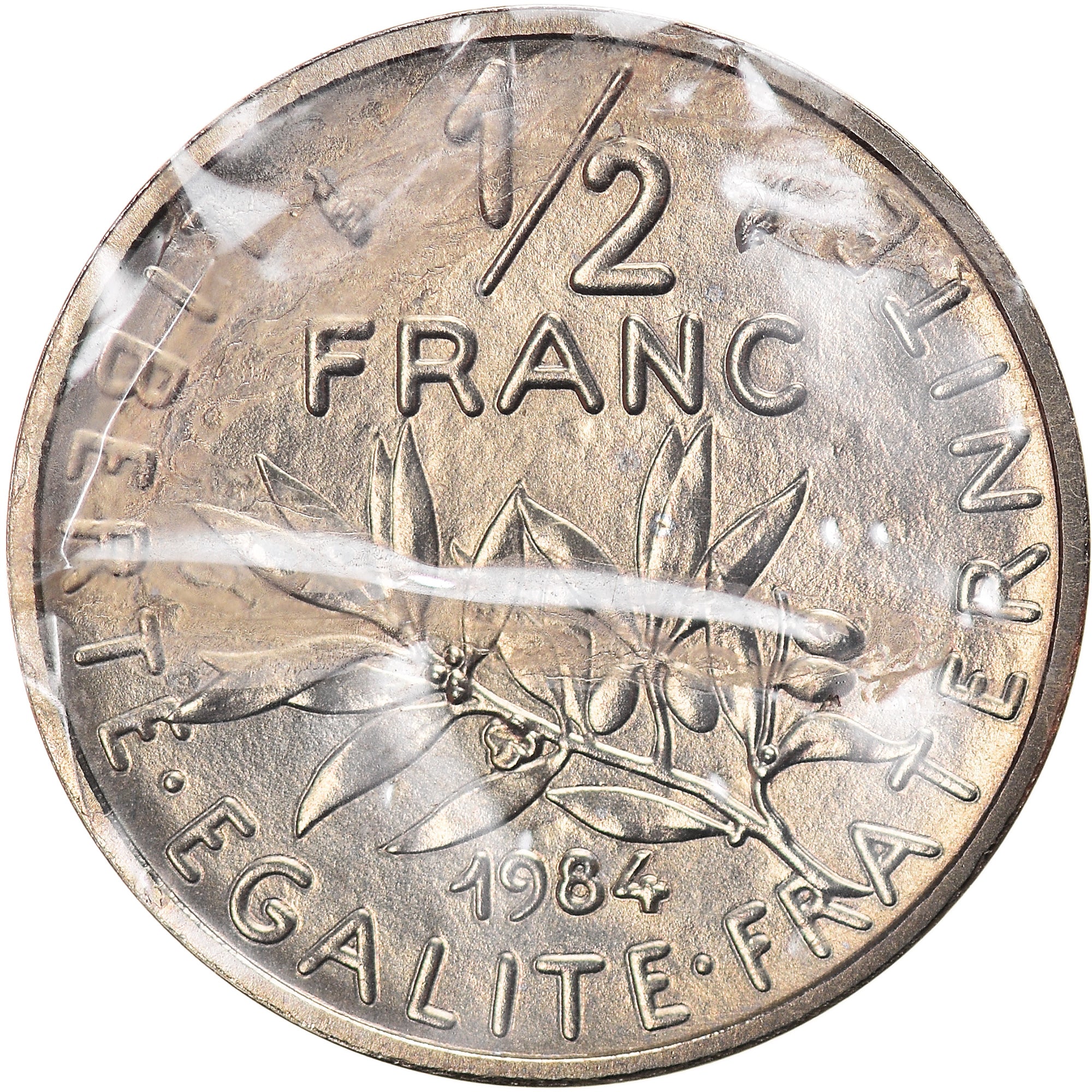 Monnaie, France, 1/2 Franc, 1984, Piéfort, FDC, Nickel