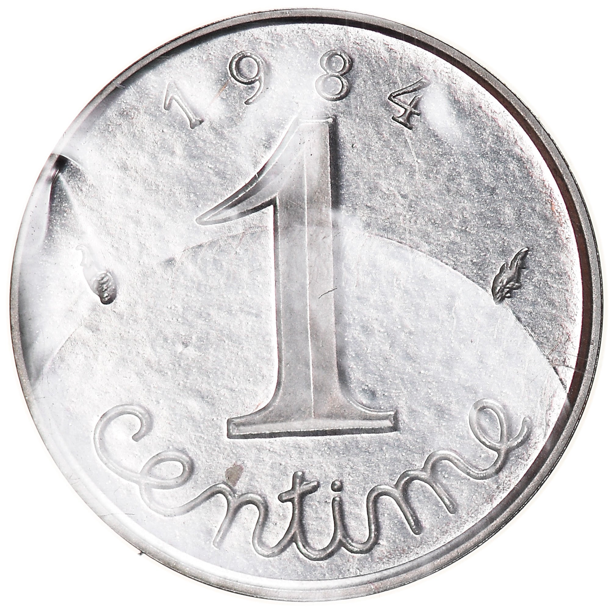 Monnaie, France, Centime, 1984, Piéfort, FDC, Steel, Gadoury:4.P1, KM:P797