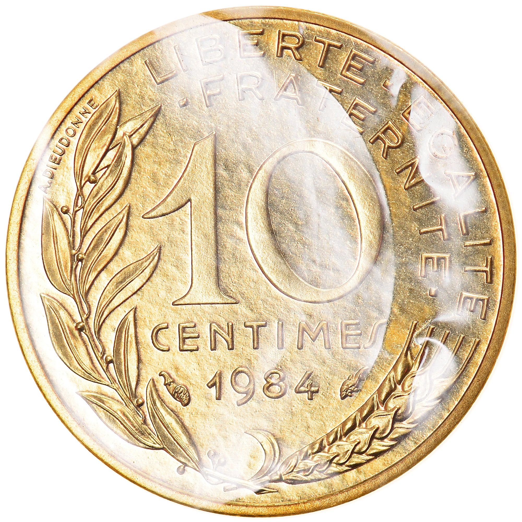 Monnaie, France, 10 Centimes, 1984, Piéfort, FDC, Cupro-nickel Aluminium
