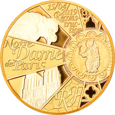 France, Monnaie de Paris, 50 Euro, Reconstruction de Notre-Dame, 2019, Paris