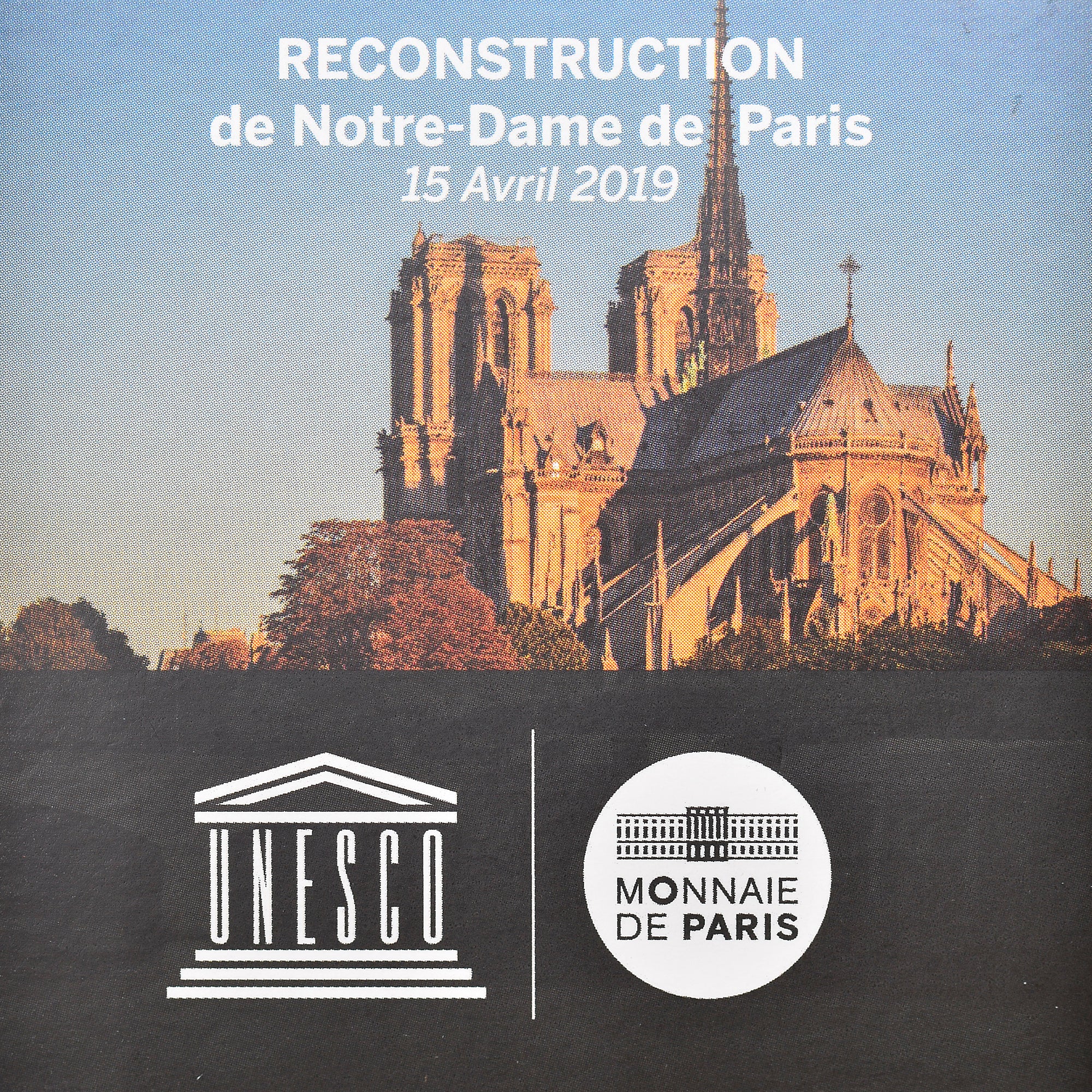 France, Monnaie de Paris, 50 Euro, Reconstruction de Notre-Dame, 2019, Paris