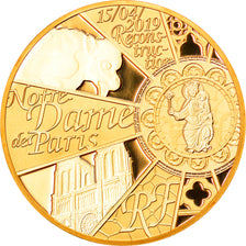 France, Monnaie de Paris, 50 Euro, Reconstruction de Notre-Dame, 2019, Paris