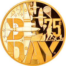 France, Monnaie de Paris, 50 Euro, D-Day, 2019, Paris, MS(65-70), Gold