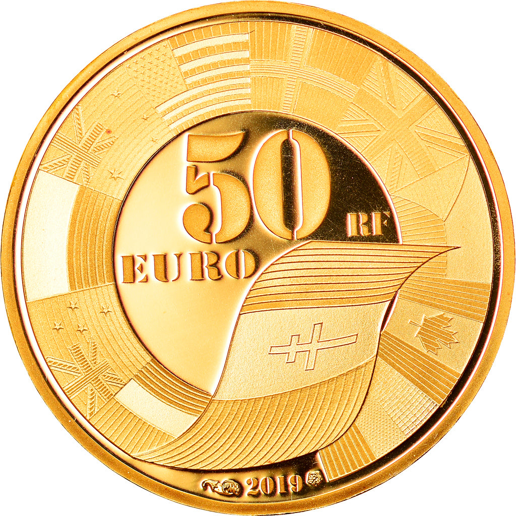 France, Monnaie de Paris, 50 Euro, D-Day, 2019, Paris, MS(65-70), Gold
