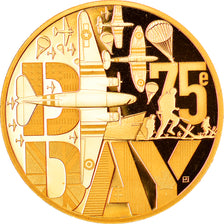 France, Monnaie de Paris, 50 Euro, D-Day, 2019, Paris, MS(65-70), Gold