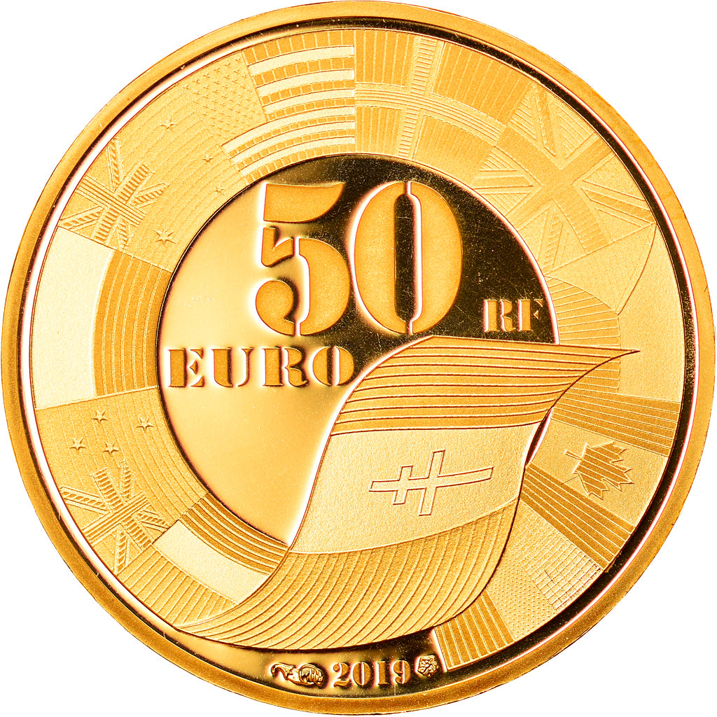 France, Monnaie de Paris, 50 Euro, D-Day, 2019, Paris, MS(65-70), Gold