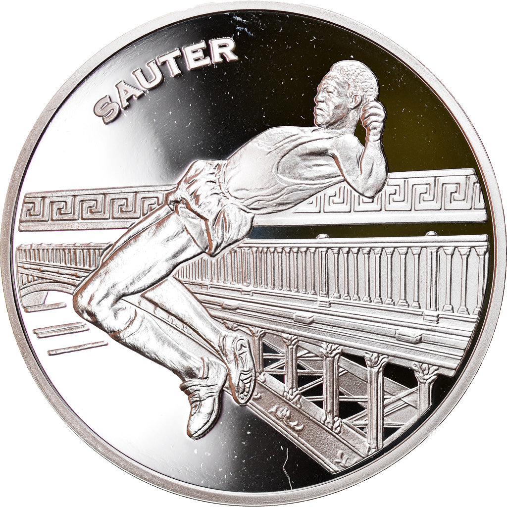 Frankrijk, 1-1/2 Euro, High-Jump, 2003, Paris, Proof, FDC, Zilver, KM:1997