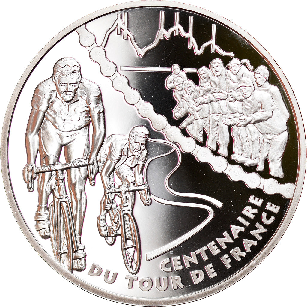 France, 1-1/2 Euro, Tour de France - Étape de montagne, 2003, Paris, Proof