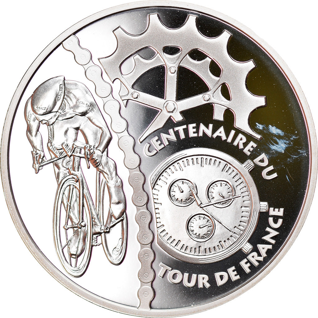 France, 1-1/2 Euro, Tour de France - Contre la montre, 2003, Paris, Proof
