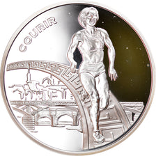 Frankrijk, 1-1/2 Euro, Runner, 2003, Paris, Proof, UNC, Zilver, KM:1996
