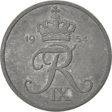Munten, Denemarken, Frederik IX, 5 Öre, 1954, Copenhagen, ZF+, Zinc, KM:843.1