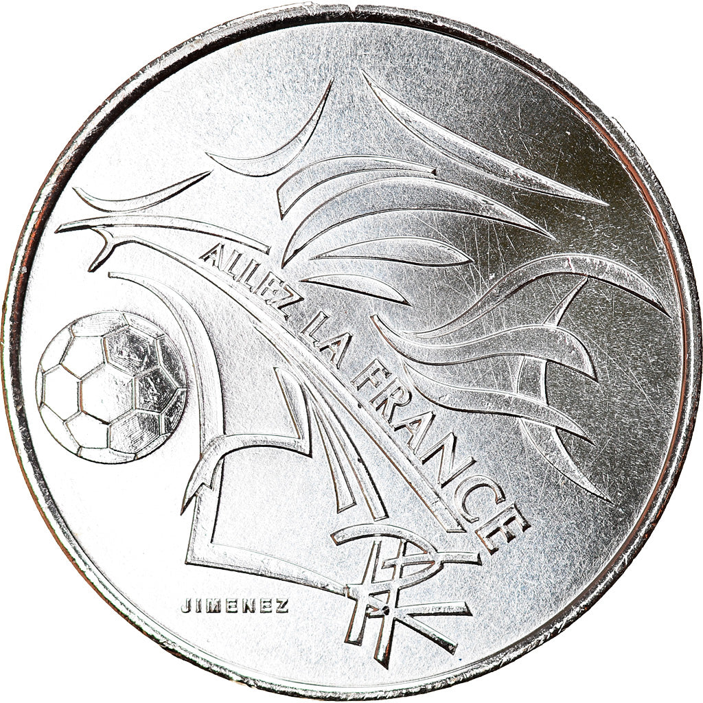 France, 1/4 Euro, Coupe du monde de Football, 2002, Paris, Proof, FDC, Argent