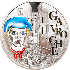 Francia, 1-1/2 Euro, Gavroche - Victor Hugo, 2002, Paris, Proof, FDC, Argento