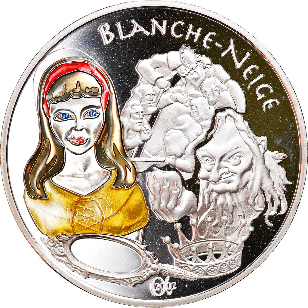 Frankreich, 1-1/2 Euro, Les frères Grimm - Blanche-Neige, 2002, Paris, Proof