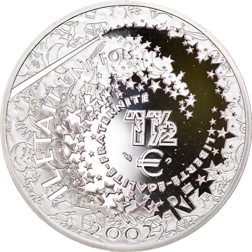 Frankreich, 1-1/2 Euro, Les frères Grimm - Blanche-Neige, 2002, Paris, Proof
