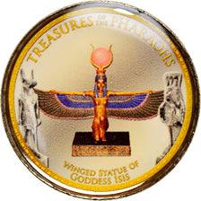 Monnaie, Égypte, Winged statue of Isis, Pound, 2010/AH1431, SPL, Bi-Metallic