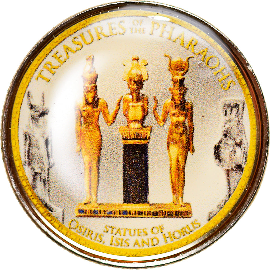 Monnaie, Égypte, Statues of Osiris, Isis & Horus, Pound, 2010/AH1431, SPL
