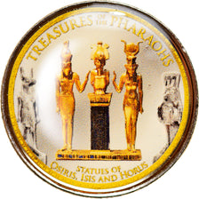 Monnaie, Égypte, Statues of Osiris, Isis & Horus, Pound, 2010/AH1431, SPL