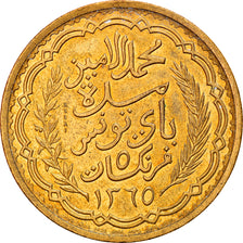 Coin, Tunisia, Muhammad al-Amin Bey, 5 Francs, 1946, Paris, ESSAI, EF(40-45)