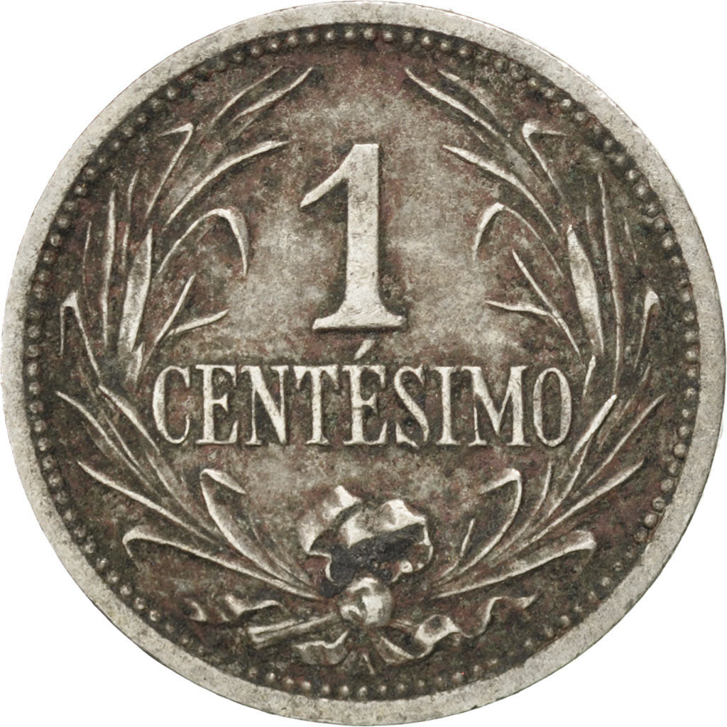 URUGUAY, Centesimo, 1901, Uruguay Mint, KM #19, EF(40-45), Copper-Nickel, 20,...
