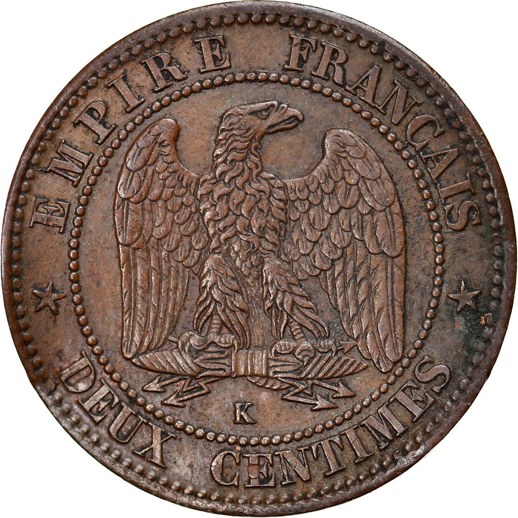 Monnaie, France, Napoleon III, Napoléon III, 2 Centimes, 1862, Bordeaux, TTB+