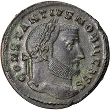 Coin, Constantius I, Follis, 298-299, Trier, AU(50-53), Copper, RIC:343