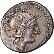 Coin, Tullia, Denarius, 120 BC, Roma, AU(55-58), Silver, Babelon:1