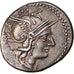 Coin, Tullia, Denarius, 120 BC, Roma, AU(55-58), Silver, Babelon:1