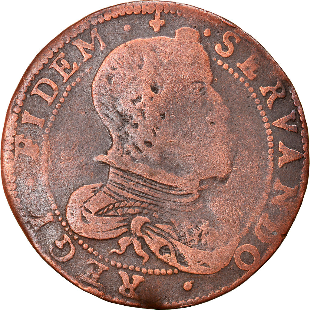 Pays-Bas espagnols, Jeton, Philip IV, La fidélité de Lille, TB, Cuivre